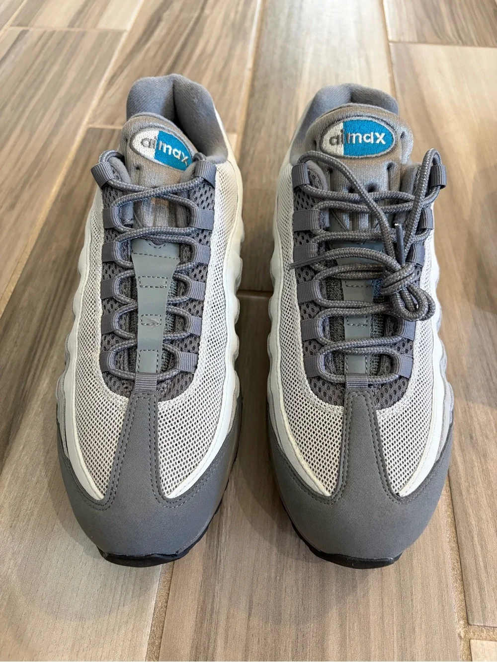 Men's Nike Air Max 95 OG Big Bubble Shoes - Smoke Grey Blue IH4457-003